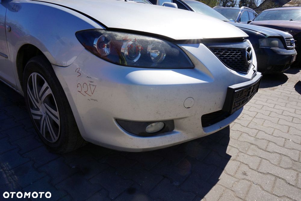 MASKA ZDERZAK BŁOTNIKI LAMPY 3 I BK 22V  MAZDA 2003-2006 SREBRNY PRZÓD KOMPLETNY - 24