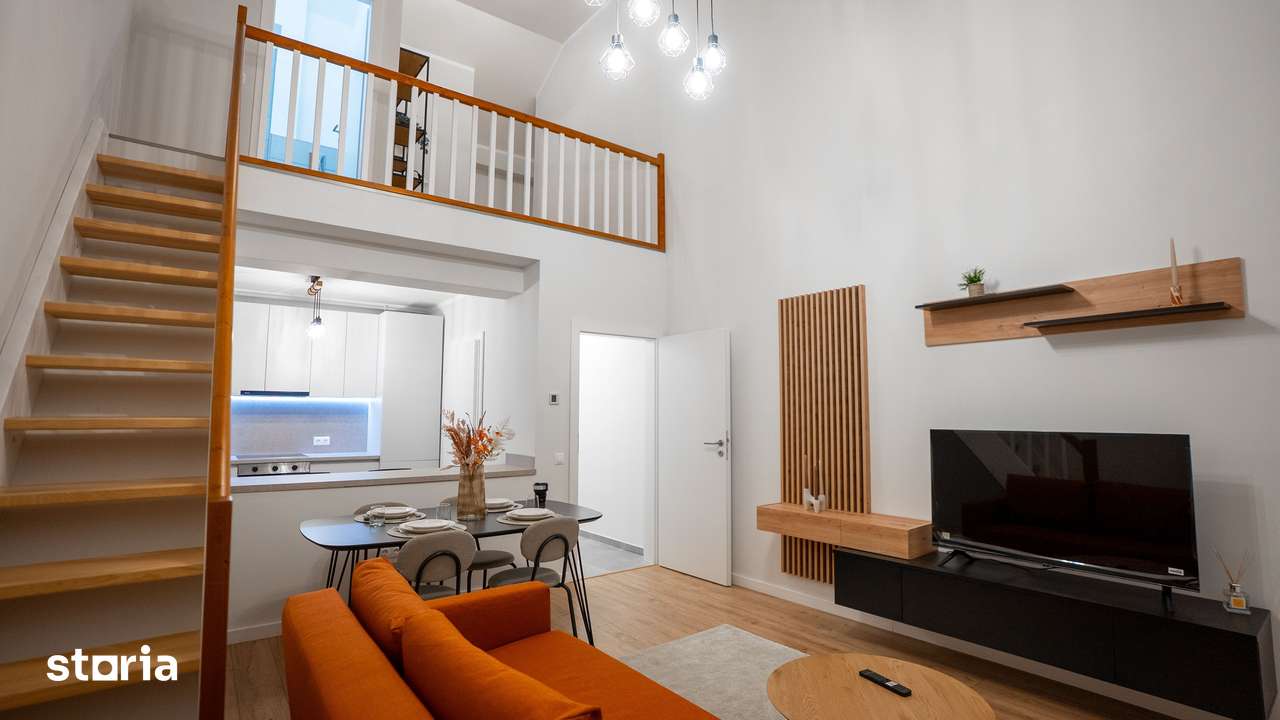 Penthouse superb in ansamblu nou cu vile - 4 camere - mobilat + utilat — fotografia 1