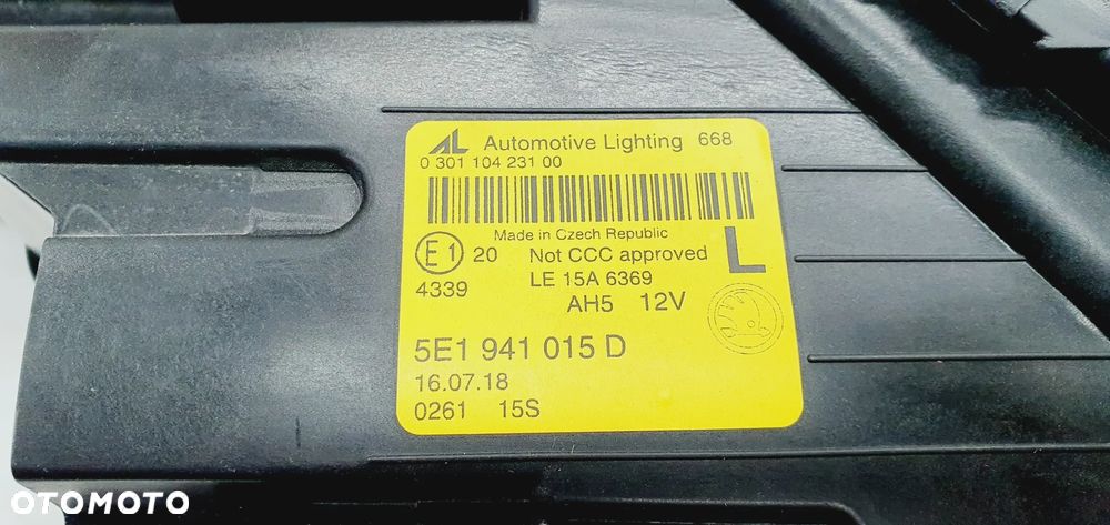 SKODA OCTAVIA III LIFT 2017-2020--FULL LED LEWA LAMPA PRZÓD 5E1941015D - 7