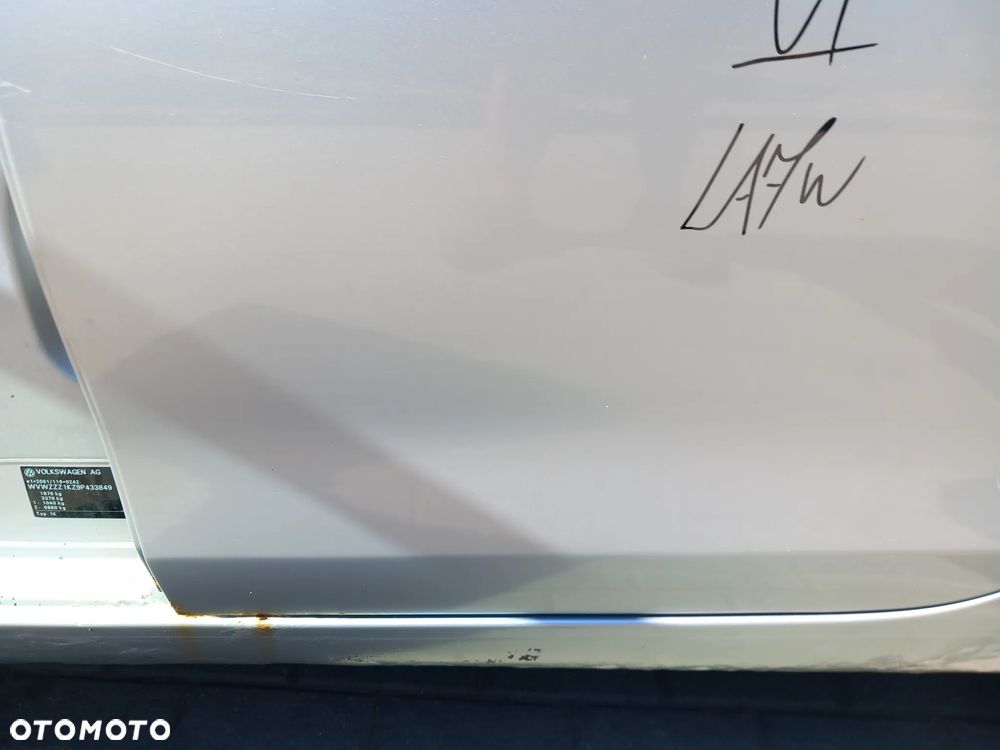 VW GOLF VI DRZWI PRAWE TYLNE PRAWY TYŁ HB KOLOR: LA7W - 5