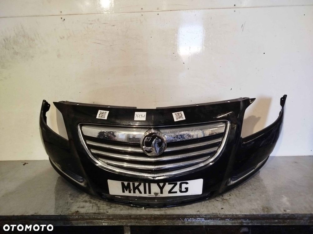 + ZDERZAK PRZÓD PRZEDNI DO OPEL INSIGNIA A Z22C CZARNY HALOGENY - 1