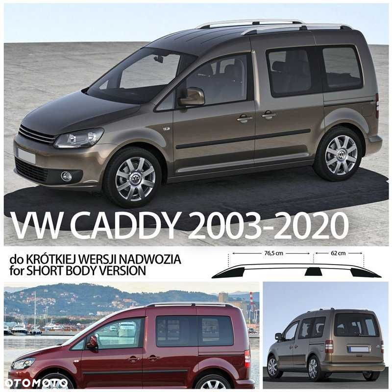 Relingi dachowe Volkswagen Caddy SHORT belki na dach 2 WZORY - 5