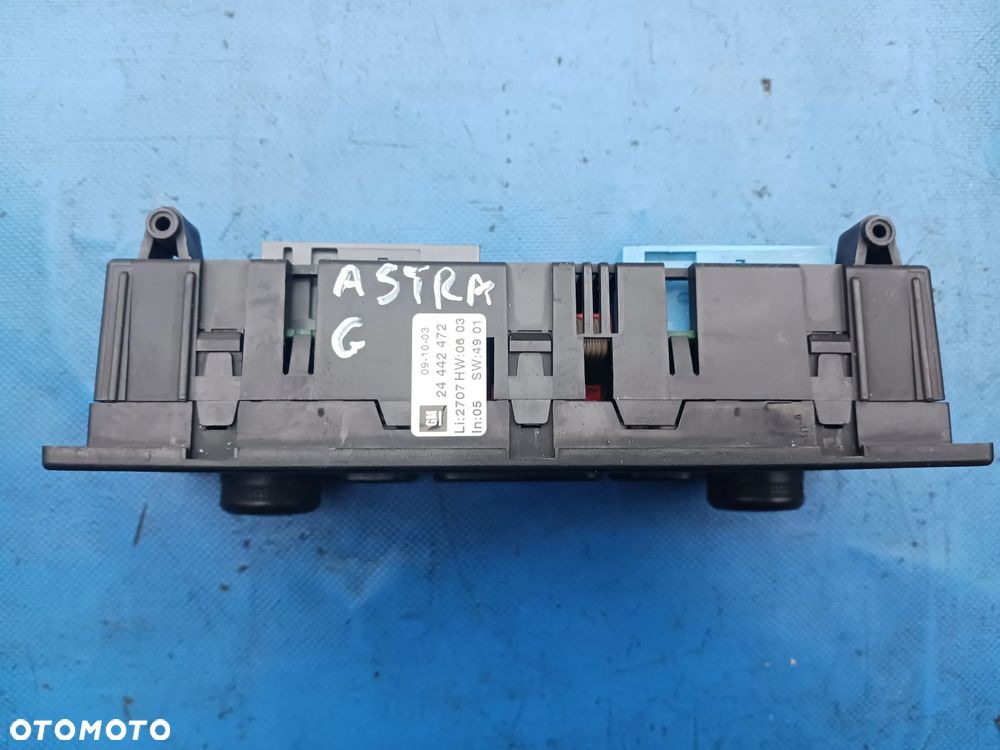 Panel nawiewu klimatyzacji OPEL Astra Zafira Combo Corsa 24442472 nawiewu nadmuchu regulacja temperatury ogrzewania KLIMATRONIC - 2