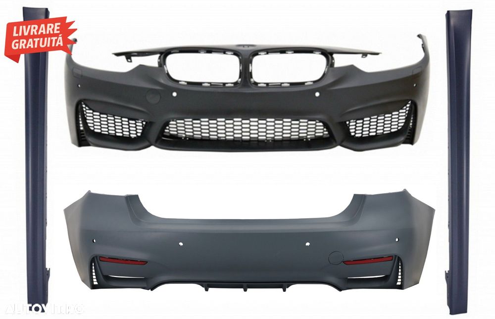 Body Kit BMW seria 3 F30 (2011-2015) F30 LCI (2016+) cu Praguri Laterale M3 Sport - livrare gratuita - 1