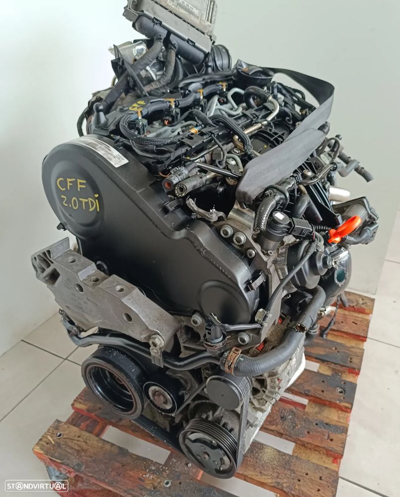 motor audi A3 2.0 tdi 140cv CFF caixa de 6 velocidades LHD audi Skoda Seat - 2