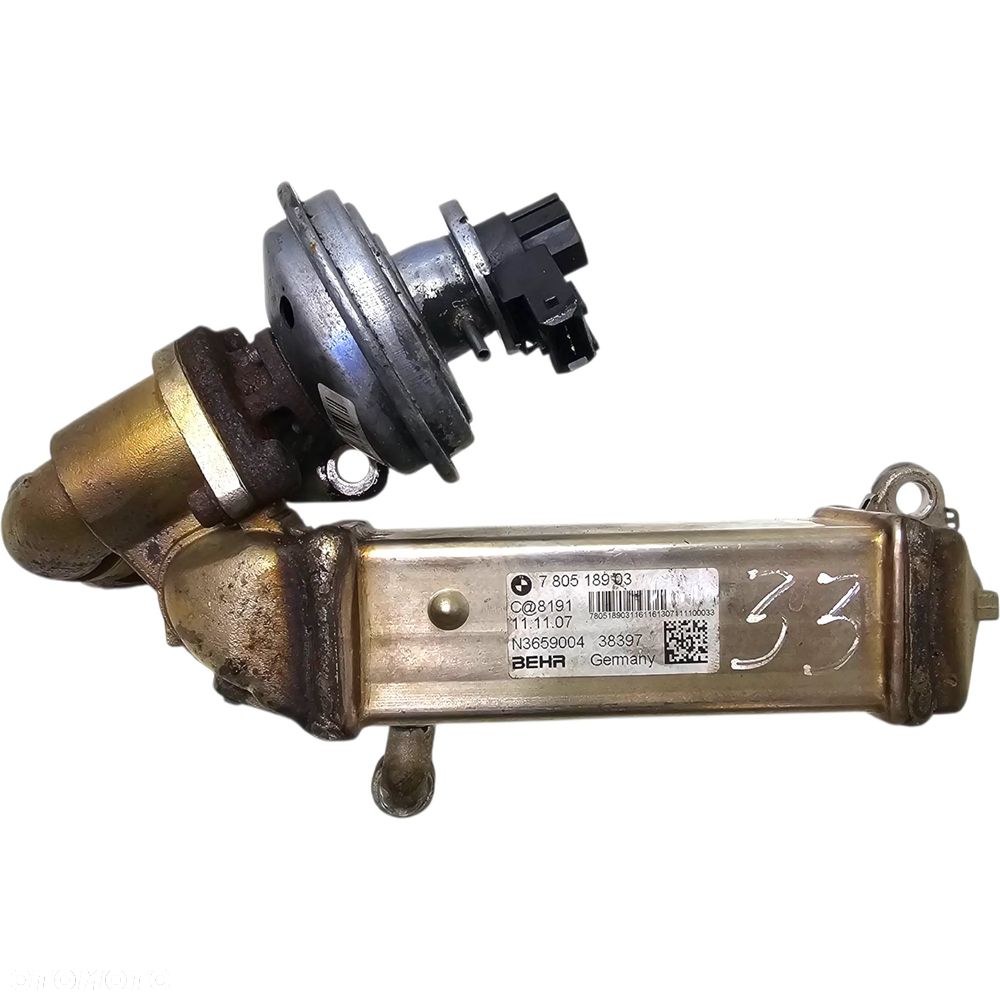 Bmw E81 E87 E90 Chłodnica Spalin Zawór Egr 1.6D 1.8D N47 7805189 7801942 - 1