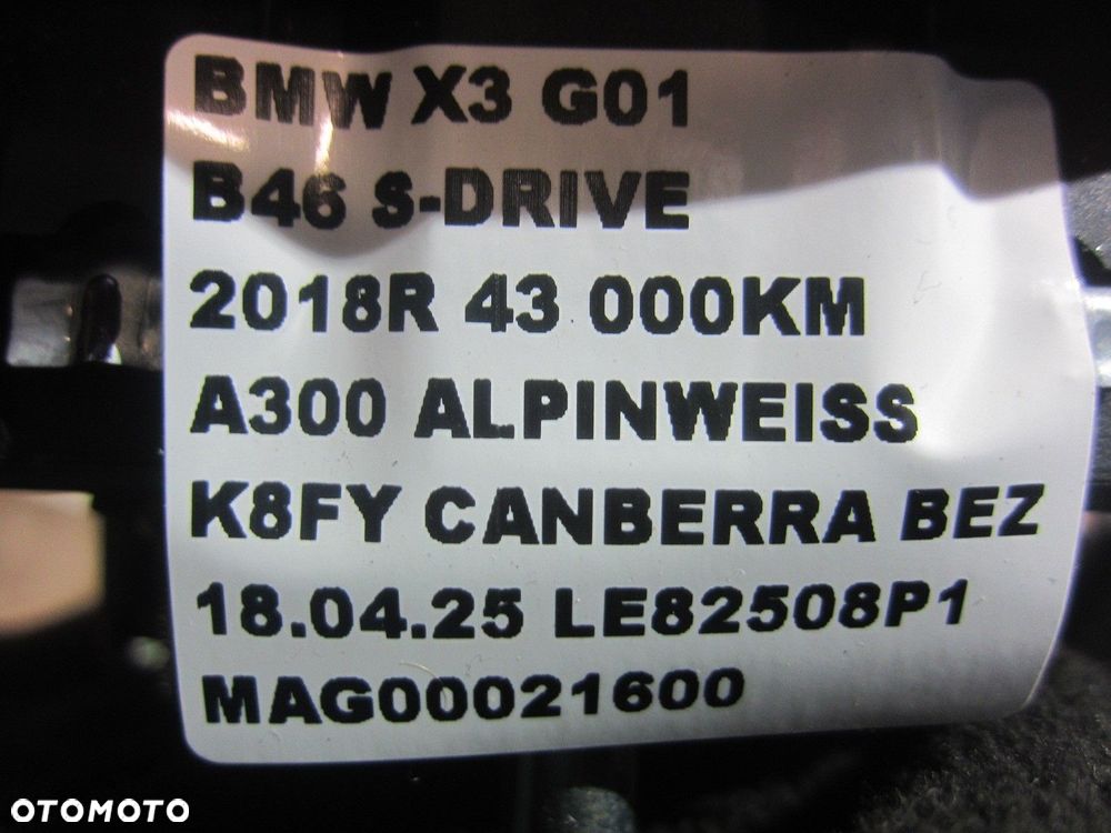 BMW X3 G01 G02 PODUSZKA POWIETRZNA KIEROWCY AIRBAG 6878440 USA 32307946621 - 11