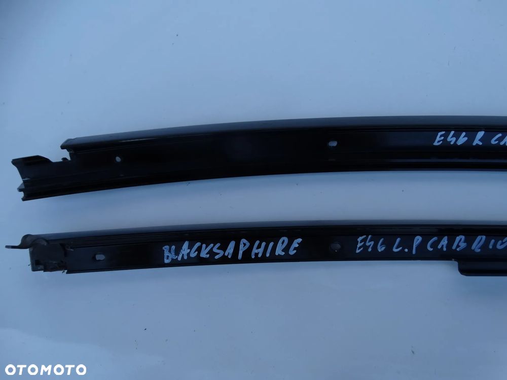 LISTWA SZYBY DRZWI LEWA PRAWA BMW E46 CABRIO M-PAKIET SHADOWLINE F-VAT - 5