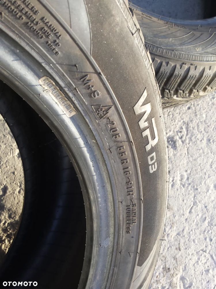 16” - NOKIAN - 205/55 r16 cali - ZIMOWE Opony WR d4 - stan BDB - GWARANCJA ! + Możliwy MONTAŻ !! - 5