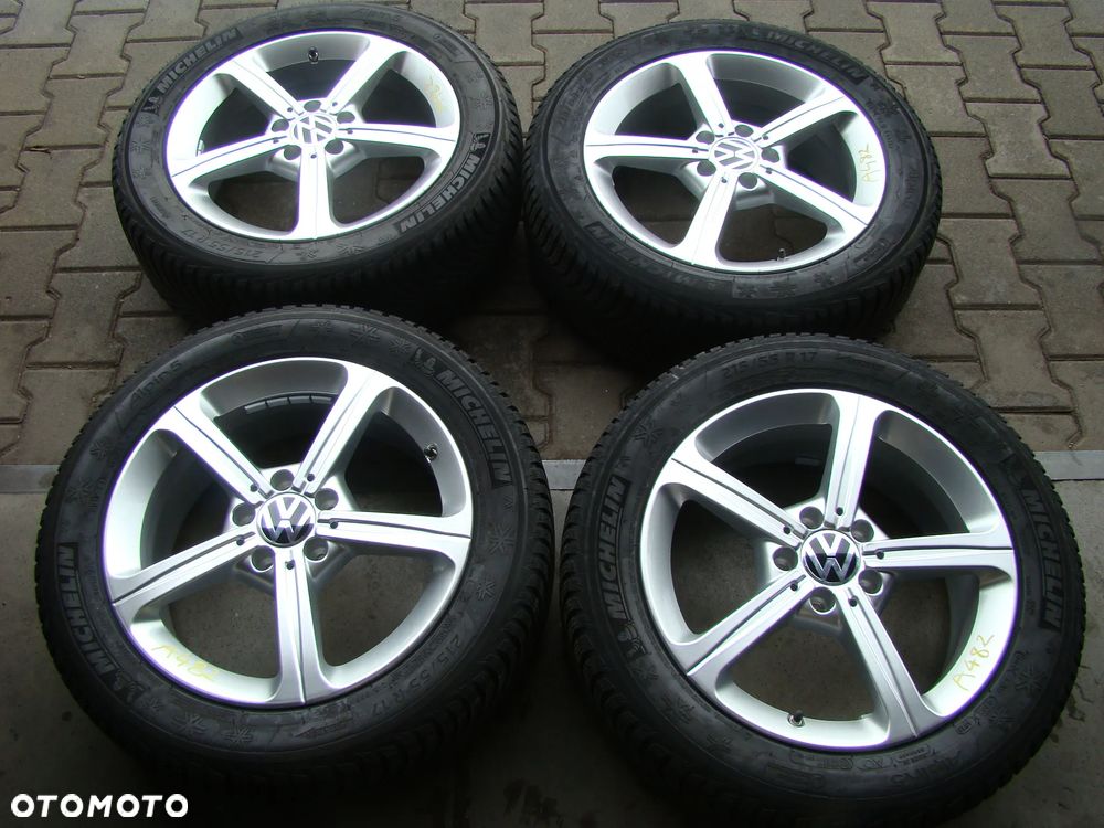 a482 5x112 VW T-Roc Passat B6 B7 Beetle Jetta Touran Caddy 6,5x17 zima 215/55 - 1