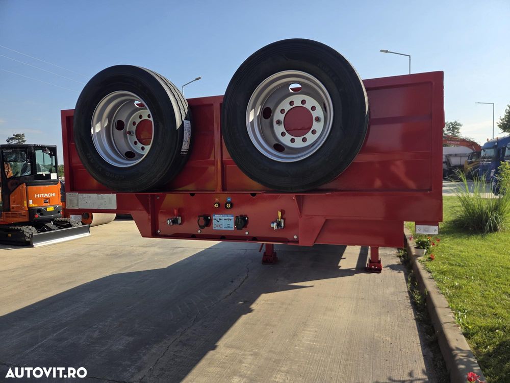 Janmil TRAILER 3 axe FULL OPTION-NOU, 2026, rampe DUBLE, lemne pt extensii latime la 3m, 2 roti rezerva, axe SAF, anv Goodyear, TROLIIU, cutie depozitare, obloane pe gatul de lebada, Carte identitate RAR, Podea rabatabila, posibil leasing-PROMOTIE 58.900eur - 7
