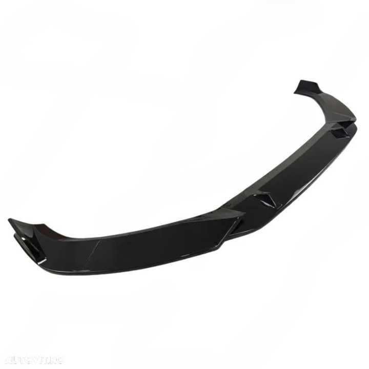 Lip Prelungire Extensie Bara Fata Audi A4 B9 Sline 17-19, Negru Lucios - 2
