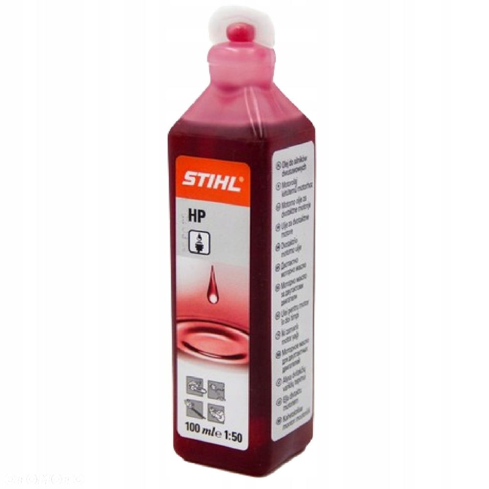 Olej do silników dwusuwowych Stihl HP 100 ml czerwony olej do mieszanki - 3