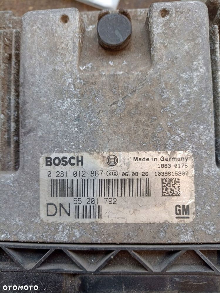 OPEL ASTRA H ZAFIRA KOMPUTER STEROWNIK 0281012867 55201792 DN - 2