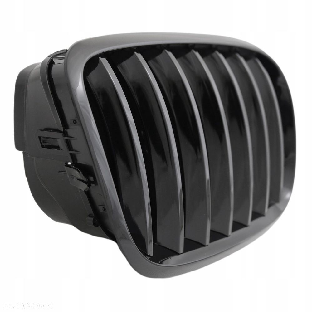 Atrapa Grill Nerki Kratki Tuning Black Glossy M-look kpl Bmw X5 e70 X6 e71 - 6