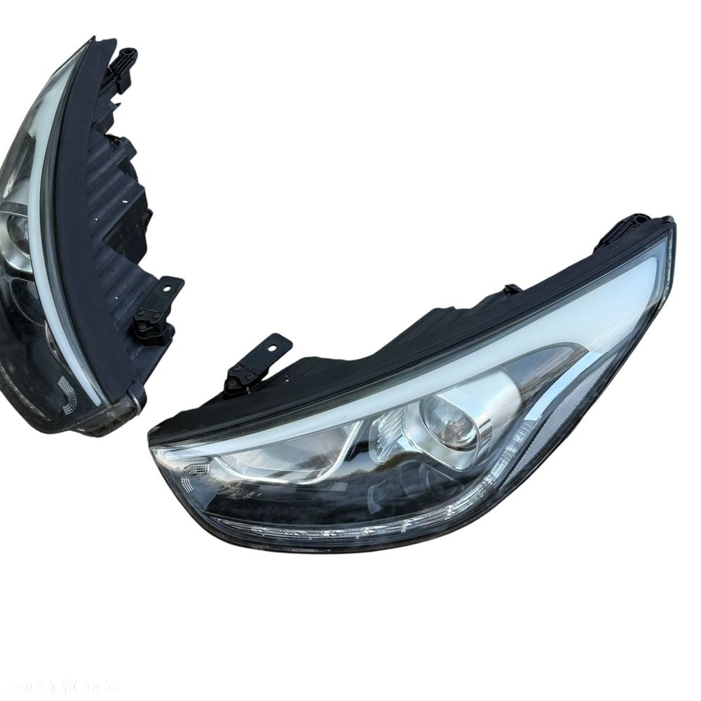 Lampy przód przednie reflektory lampa lewa prawa Hyundai ix35 Lift UK - 4
