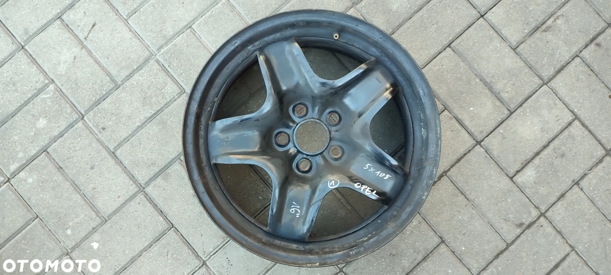FELGI STALOWE 5x105 6.5Jx16 CALI ET41 ASRTA J MOKA ASTRA K 4 SZTUKI KOMPLET - 2