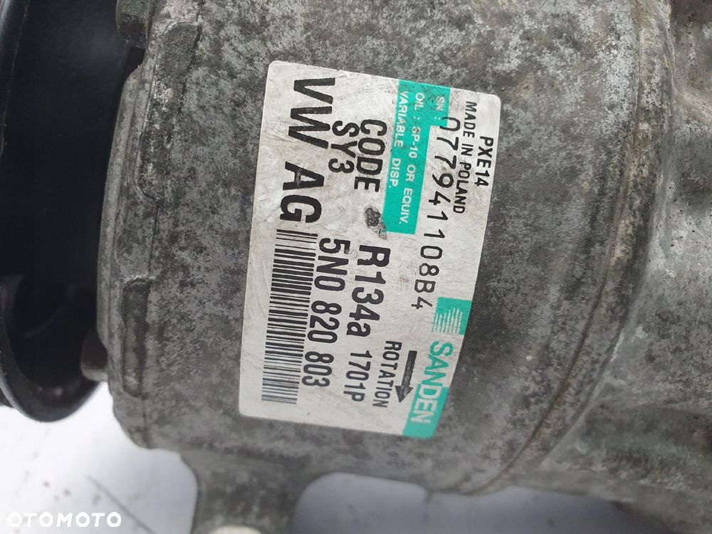 SPRĘŻARKA KLIMATYZACJI VW Golf VI 1.6 TDI Tiguan 2.0TDI CBAA Audi 5N0820803 - 7
