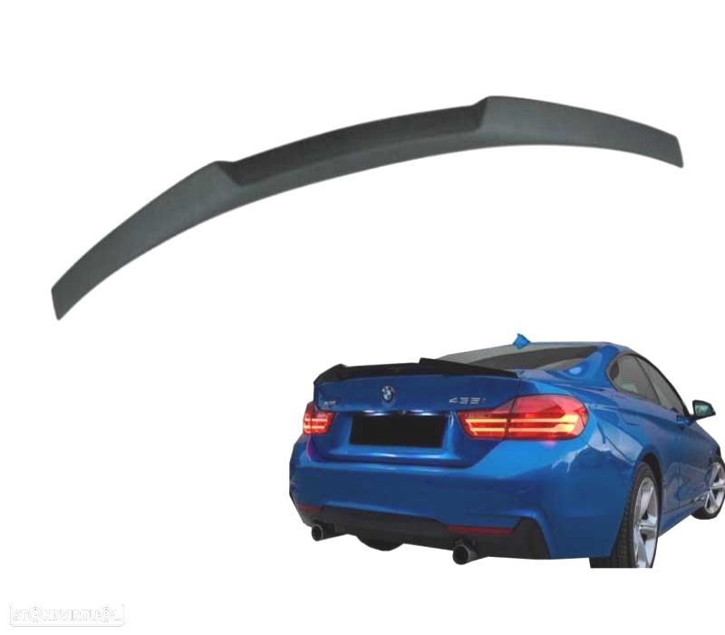 AILERON SPOILER BMW F32 LOOK M4 CSL PRETO MATE - 3