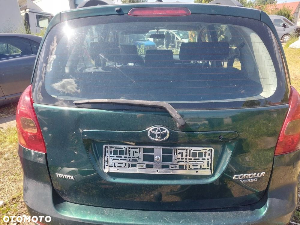 KOMPLETNY TYŁ KLAPA BAGAŻNIKA ZDERZAK LAMPY TOYOTA COROLLA VERSO I 6R4 - 5