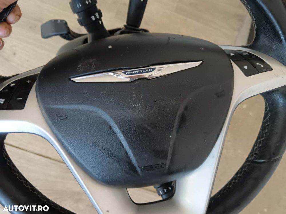 Volan piele complet cu airbag si comenzi chrysler/ lancia delta 2008-2014 - 2