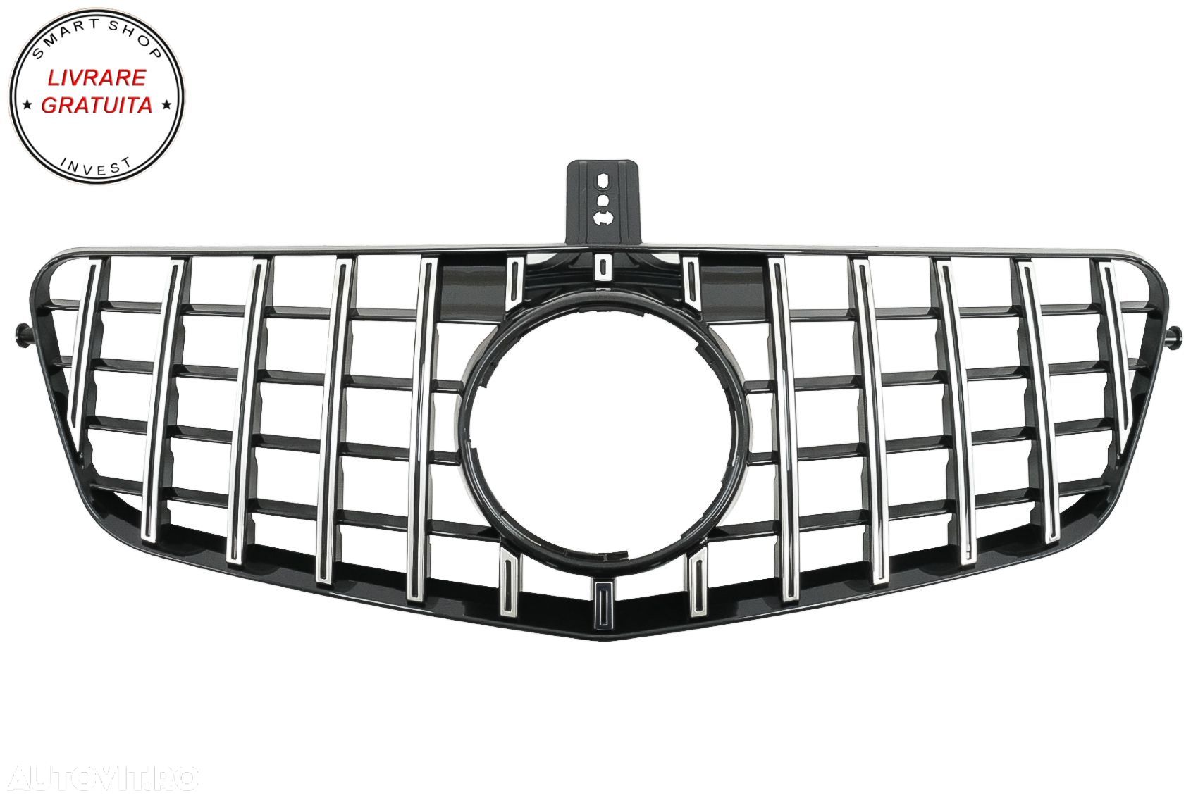 Grila Centrala Mercedes E-Class W212 S212 (2009-2013) GT-R Panamericana Design- livrare gratuita - 1