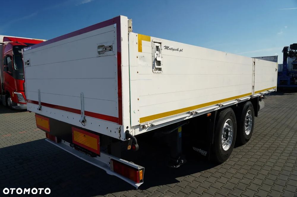 Orten PRZYCZEPA BURTOWA 6,5M / DO BUDOWLANKI / OŚ PODNOSZONA / SAF / - 13