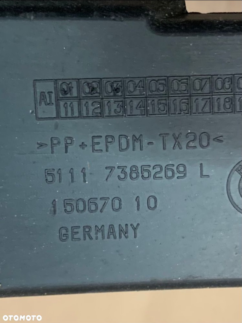 7385269 kratka zderzaka przód bmw 5 g30 g31 - 2