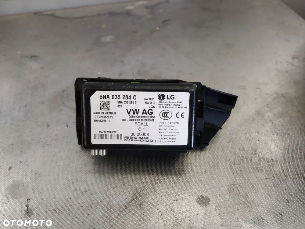 Sterownik usług Online VW Tiguan 2 II T-roc Skoda Seat Audi Moduł 5NA035284C - 1
