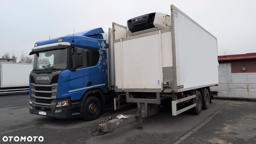 Scania R410 / ZESTAW / CHŁODNIA / LAMBERET / 6X2 / 36 EUROPALET / SERWISOWANY / AUTOMAT / SYPIALKA - 1