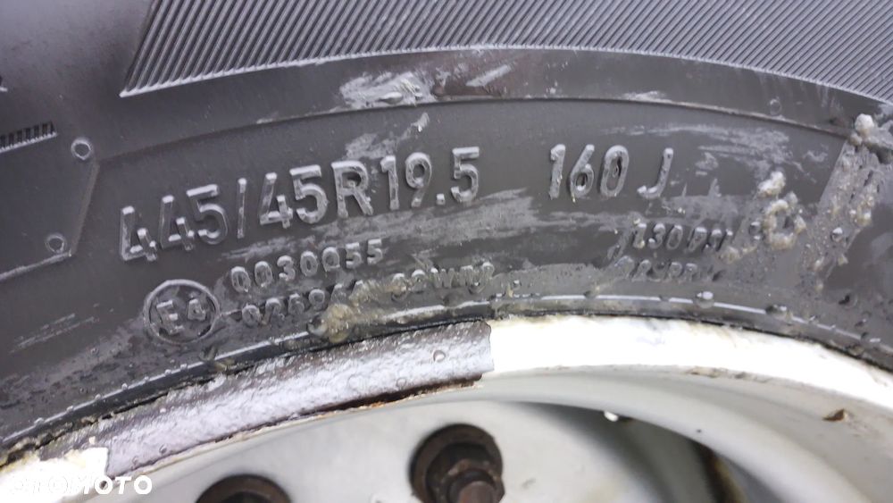 Oś BPW Naczepa Przyczepa  Mega Resor Pół resor Felga 19.5 Opony 245/45r19.5 - 38