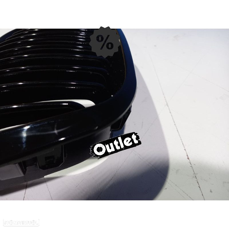 R100444C1 GRELHAS FRONTAIS PARA BMW E46 BERLINA TOURING 01-05 PRETO BRILHANTE - 6