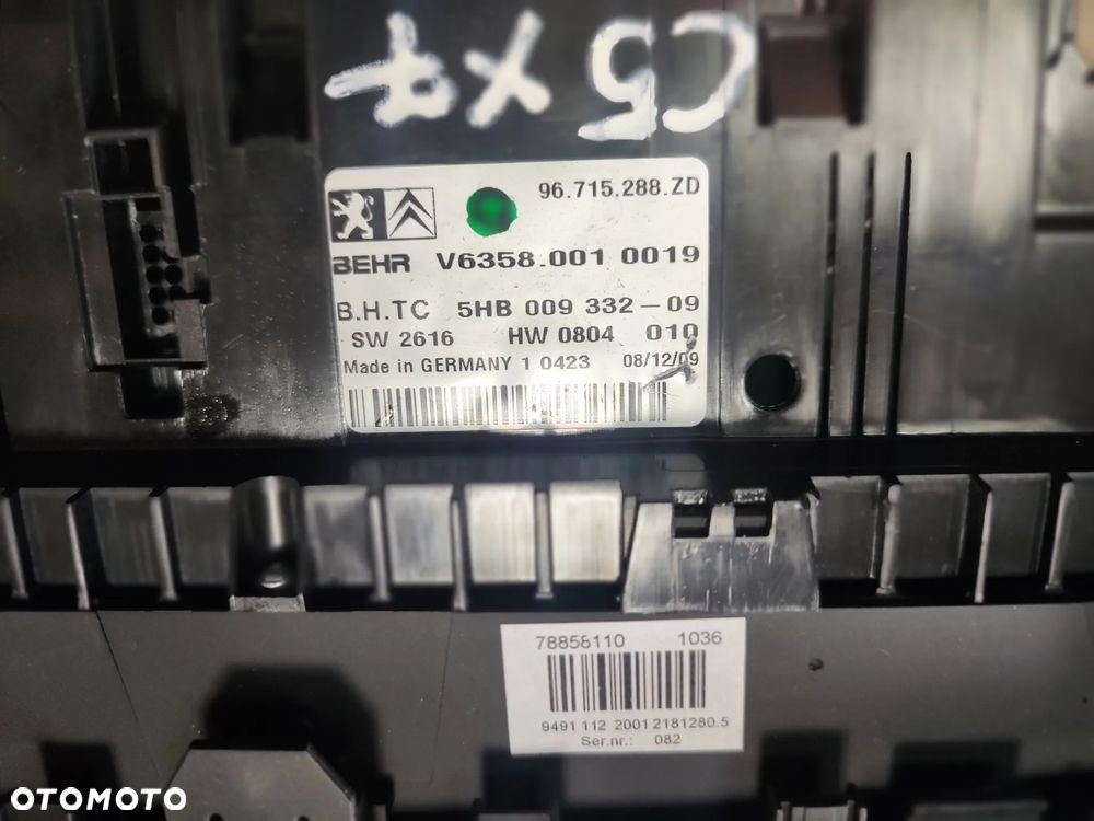 CITROEN C5 III X7 PANEL NAWIEWU 96715288ZD - 4