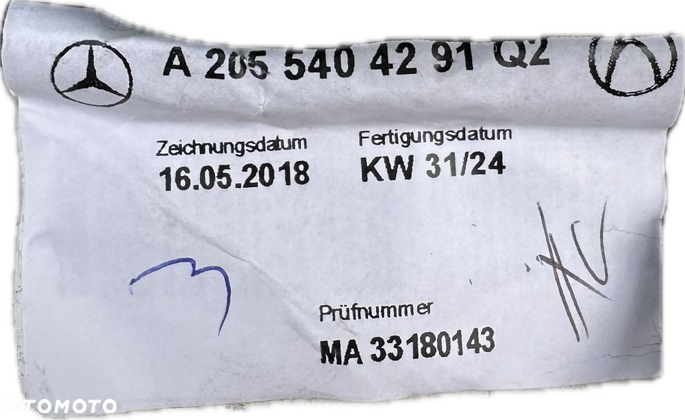 WIAZKA CZUJNIKOW PTS PDC MERCEDES C W205 2055404291 ORYGINAL NOWE - 6