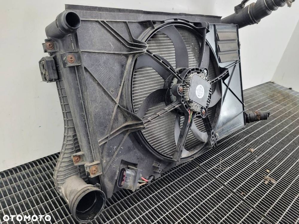 PAS KOMPLET CHŁODNIC WENTYLATOR INTERCOOLER WODY GOLF V 1.9 TDI 105KM - 8