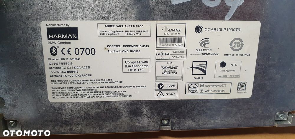 Moduł sterownik bluetooth BMW X1 E84 Lift 9257162 - 7
