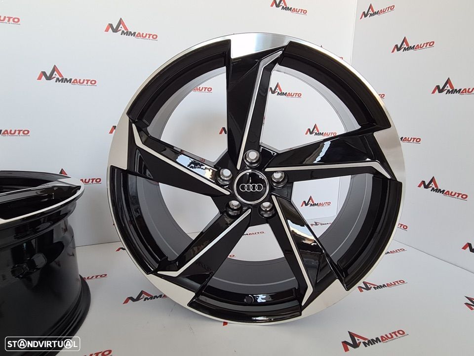 Jantes Audi A9 Preto Polido 20 - 4