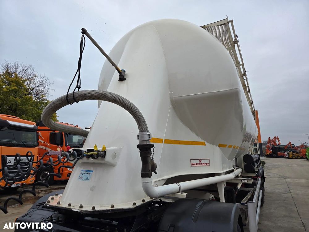 Kaessbohrer Transport CIMENT VRAC, 40mc, Masa propie 5,1t, Jante ALUMINIU, Capacitate 40mc, Axe SAF, Picioare sprijin, Produsa in GERMANIA, rulata in GERMANIA, Posibilitate leasing-PROMOTIE 29.900 EUR+Tva - 12