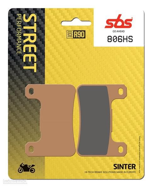 806hs pastilhas travao sbs sinter frente - 1