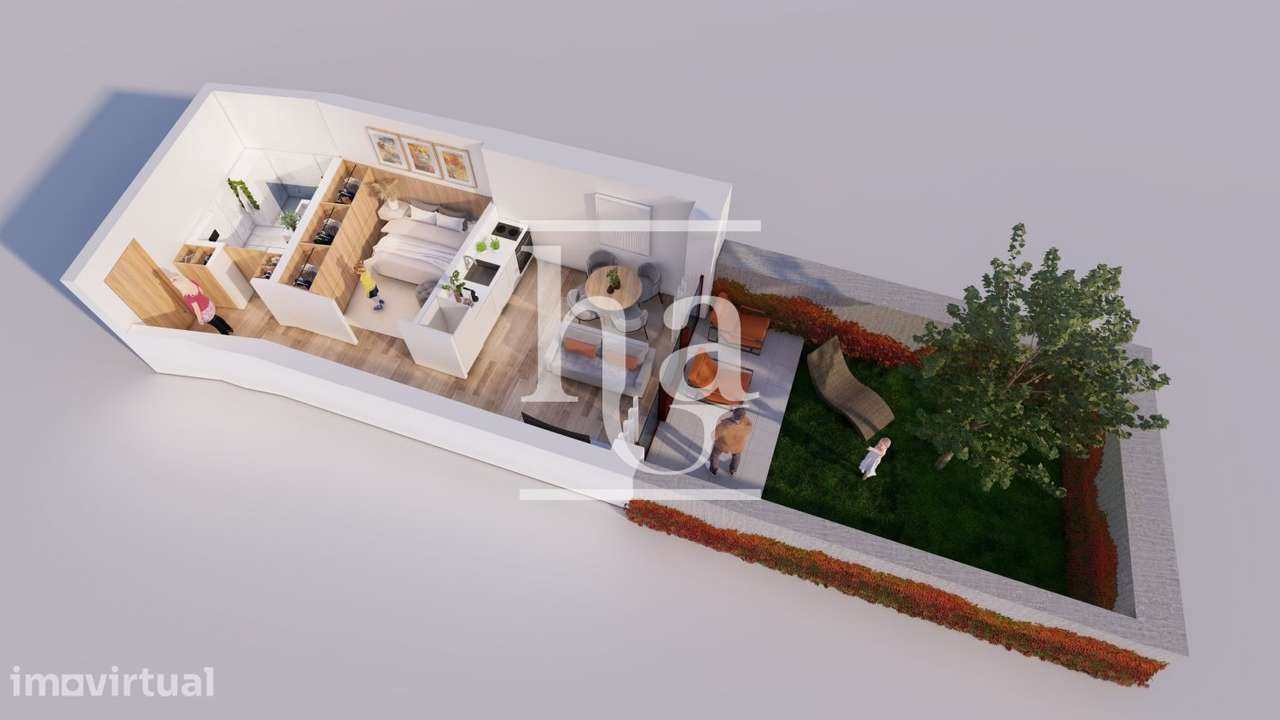 T0 novo com jardim ao Campo 24 Agosto - Grande imagem: 2/18