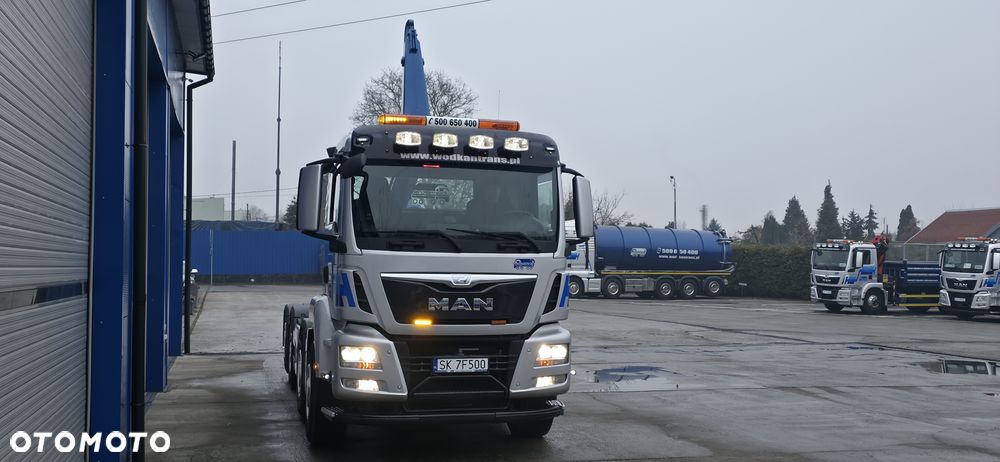 MAN TGS 35.460 8x2 hakowiec MEILLER RK 20.70 TS kontener 7m - 12