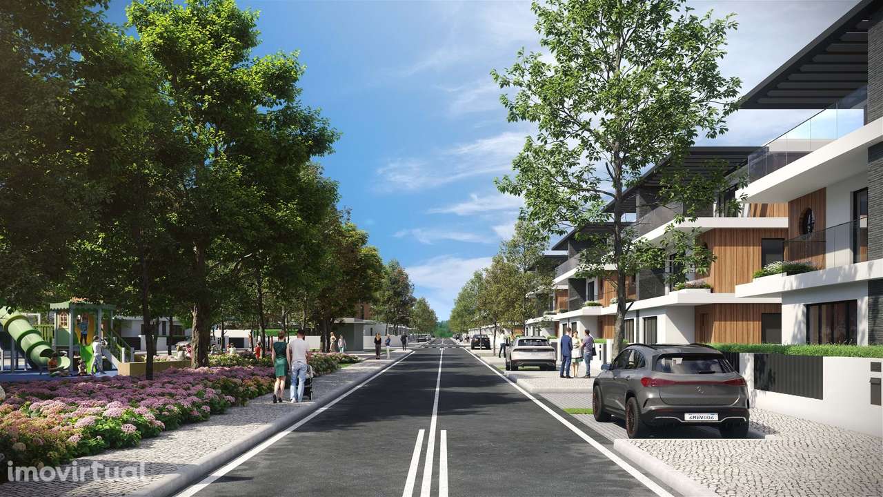 Moradia T4 nova (2 pisos) sita no empreendimento Bairro do Loreto - Grande imagem: 2/14