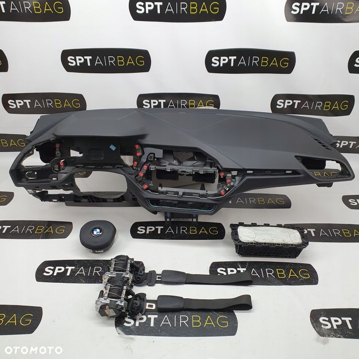 BMW F40 DESKA ROZDZIELCZA KONSOLA KOKPIT PULPIT PODUSZKI AIRBAG AIR BAG PASY KIT SET - 1