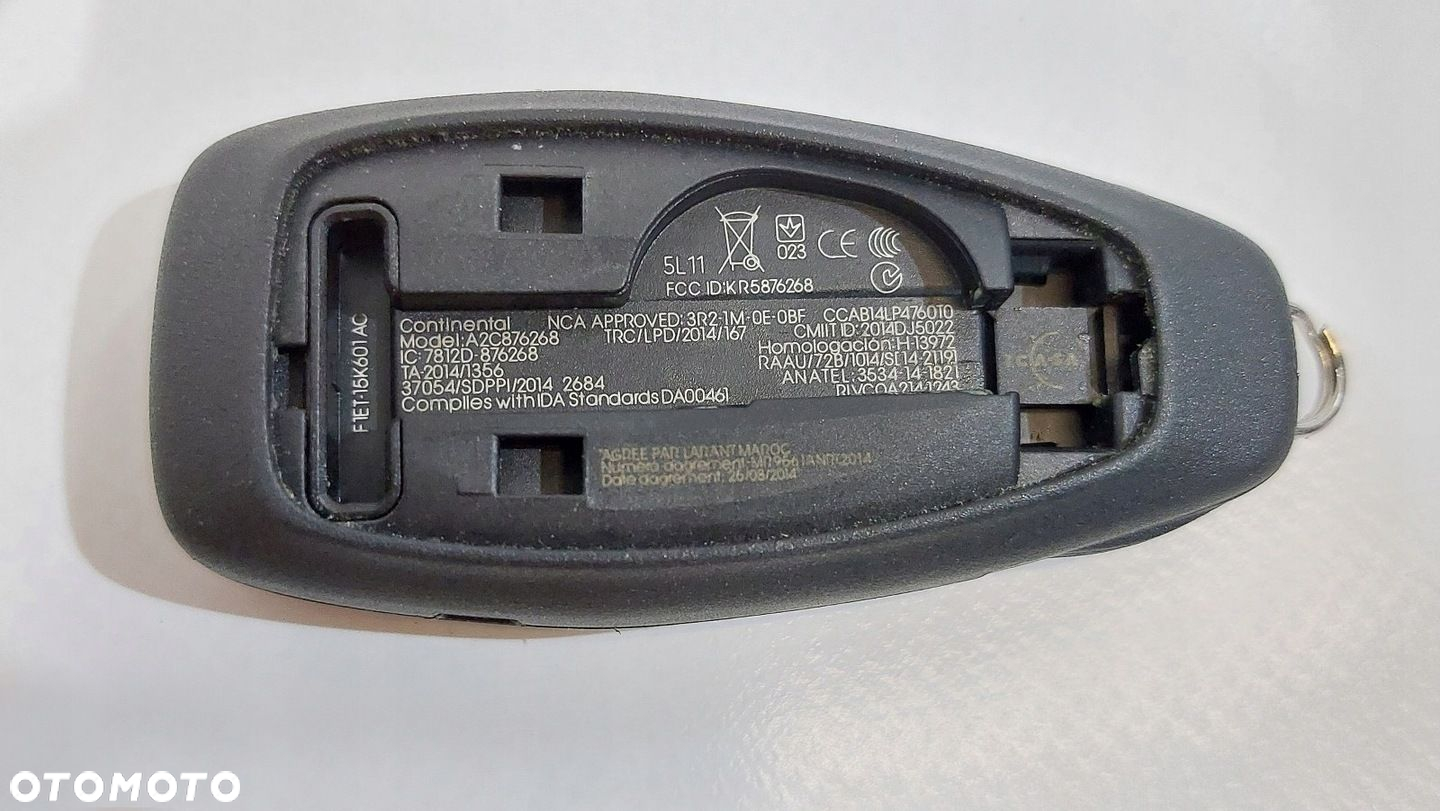 KLUCZYK PILOT GROT FORD KUGA FOCUS C-MAX ECOSPORT F1ET-15K601-AE - 6