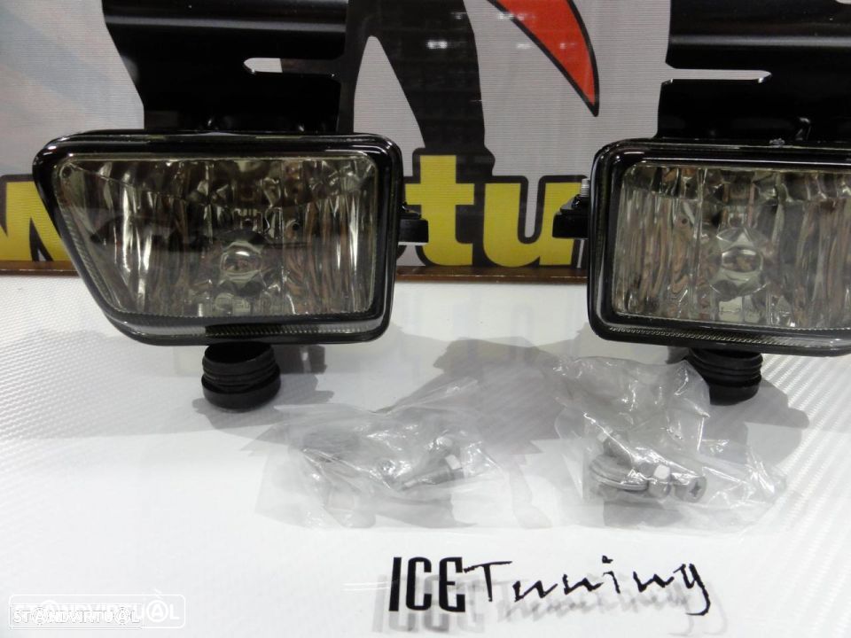 Farois de nevoeiro com luz branca 5000k para VW GOLF 2 1983-1931 fundo smoke - 4