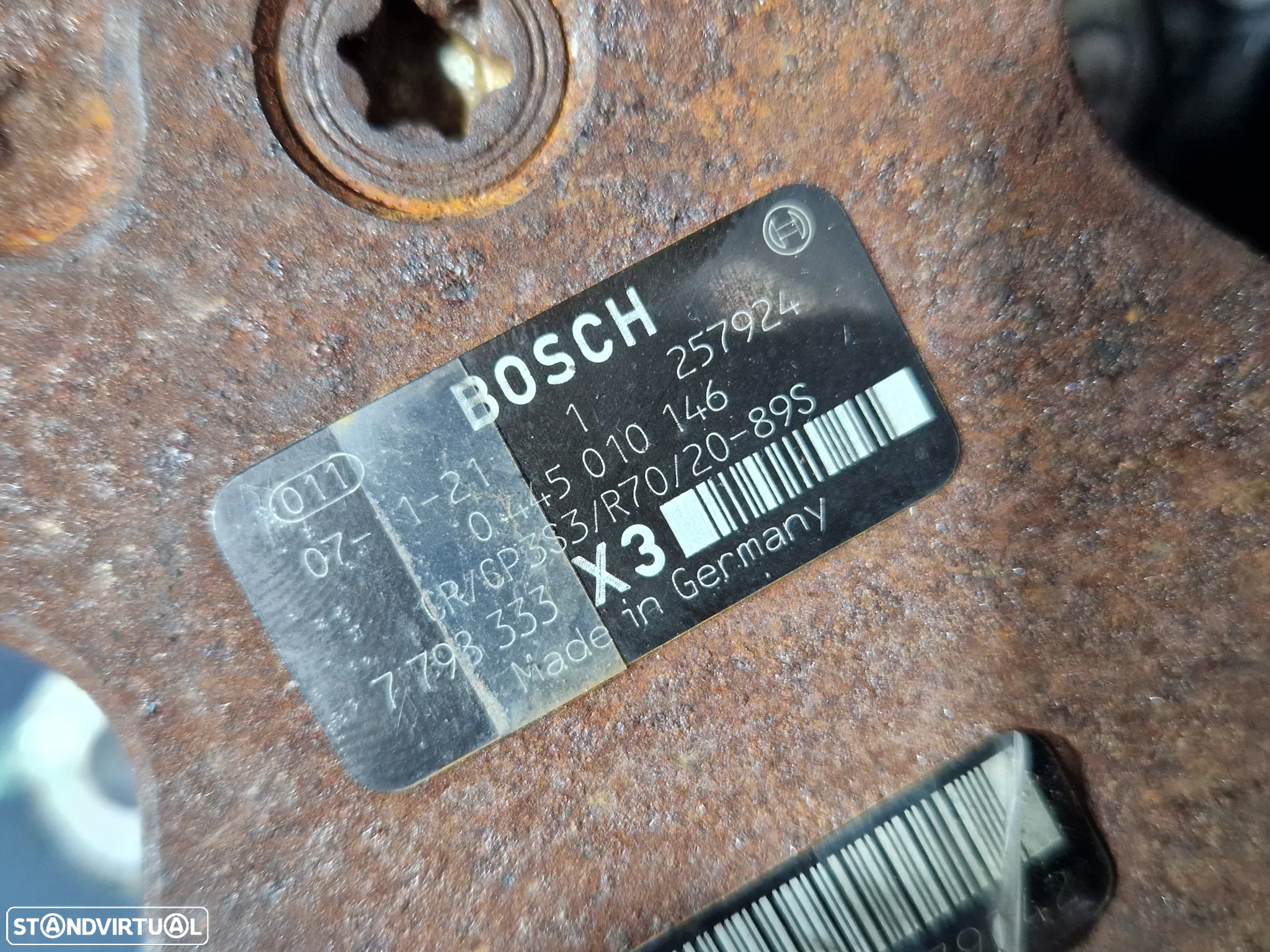 Bomba alta pressão gasóleo usada BOSCH BMW 530D E60 LCI M57TUE2 231CV M57 730D X5 R70 - 3