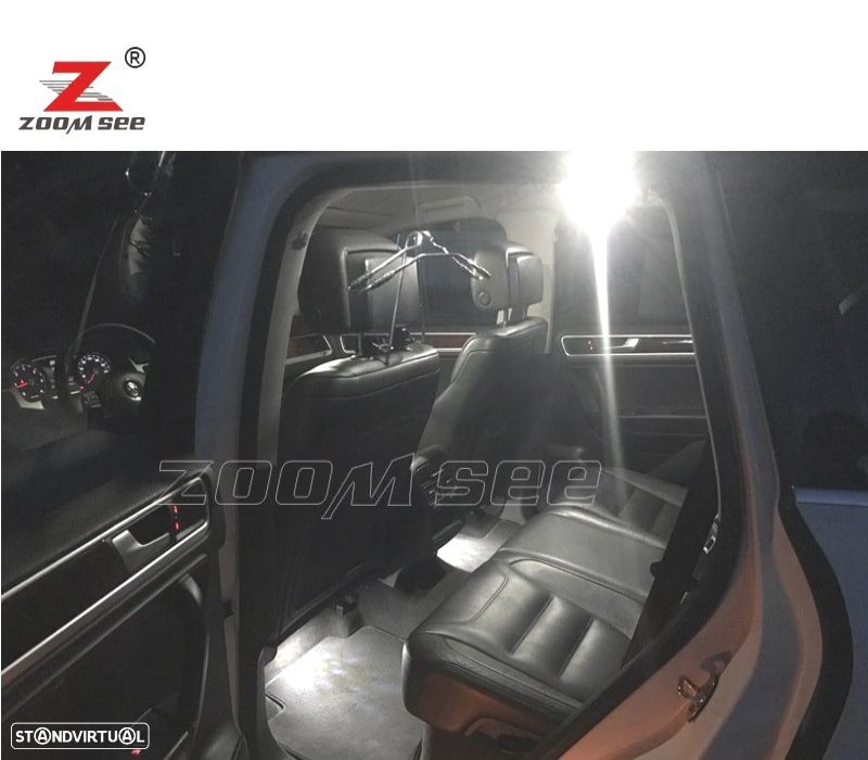 KIT COMPLETO DE 23 LÂMPADAS LED INTERIOR PARA TOUAREG II 7P 7P5 7P6 10- - 3