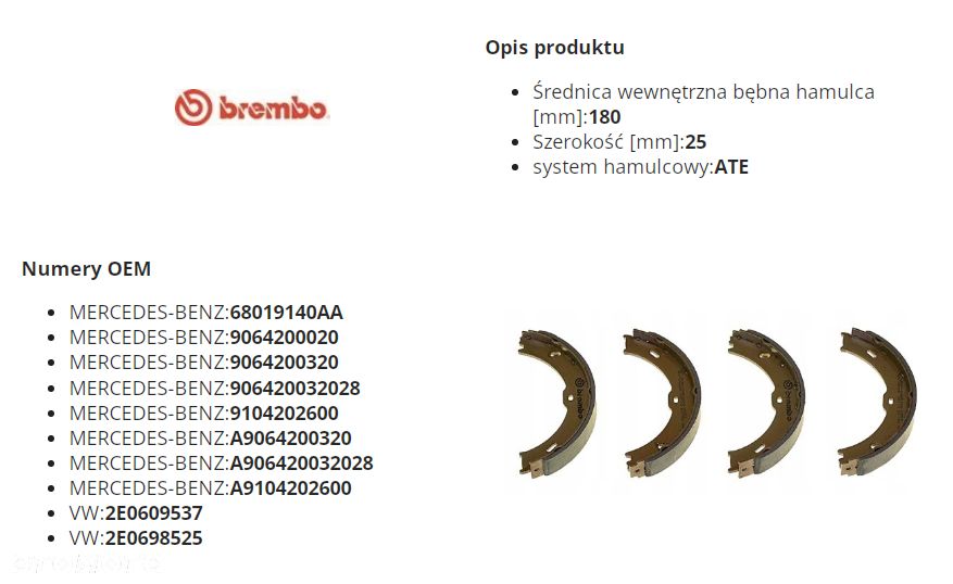 BREMBO S 50 523 SZCZĘKA HAMULCOWA ŚRUBY NOWA - 2