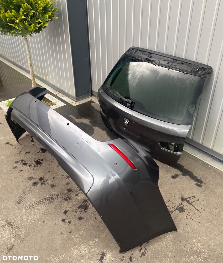 BMW 5 V  F11 F 11 kompletna KLAPA TYLNA z szybą tył pokrywa BAGAŻNIKA TYLNIA + zderzak tylny tylni tył B39 szyba tylna tylnia klapy w klapę tylną tył - 2
