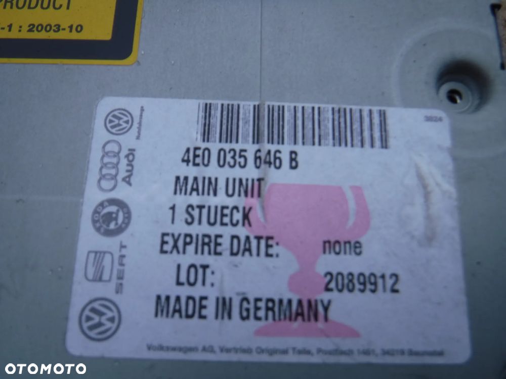 Audi A6 C6 Q7  czytnik  MMI multimedia kart  sd nawigacji navi 4E0035646B 4E0035646 - 2